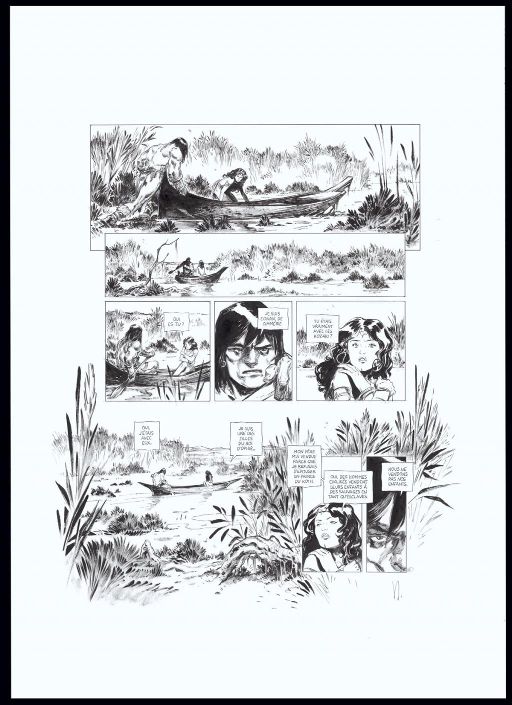 Planche originale n°6 - Virginie Augustin - Encre de Chine sur papier - 4628