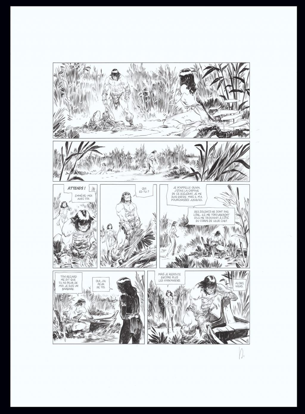 Planche originale n°5 - Virginie Augustin - Encre de Chine sur papier - 4627