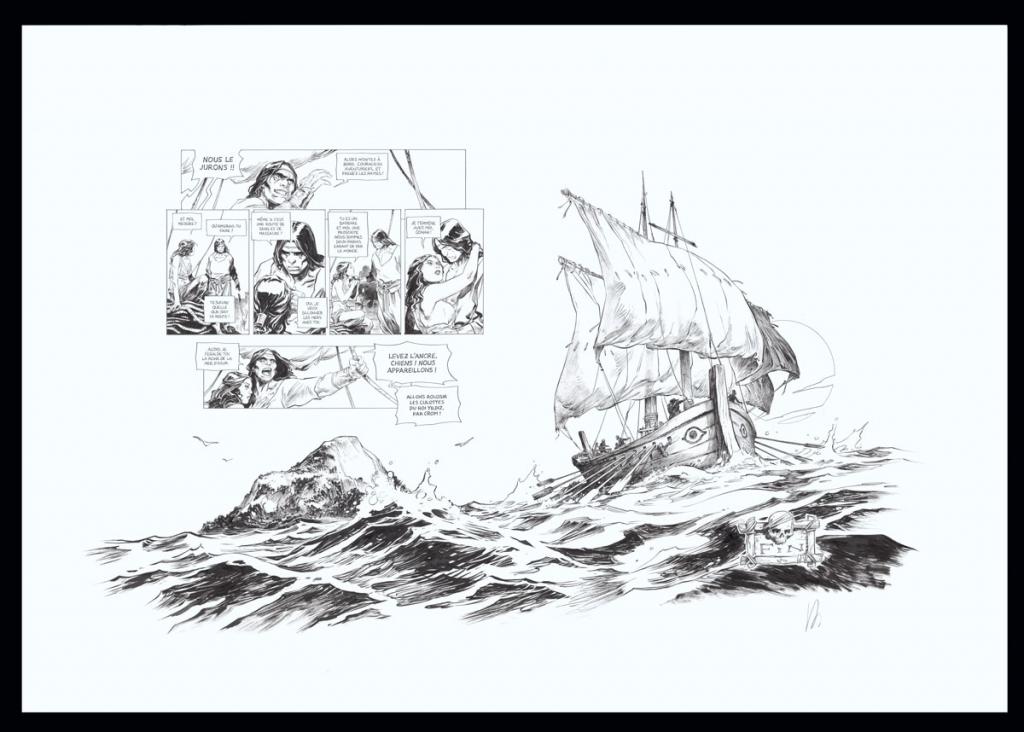 Double planche originale - Virginie Augustin - Encre de Chine sur papier - 4940