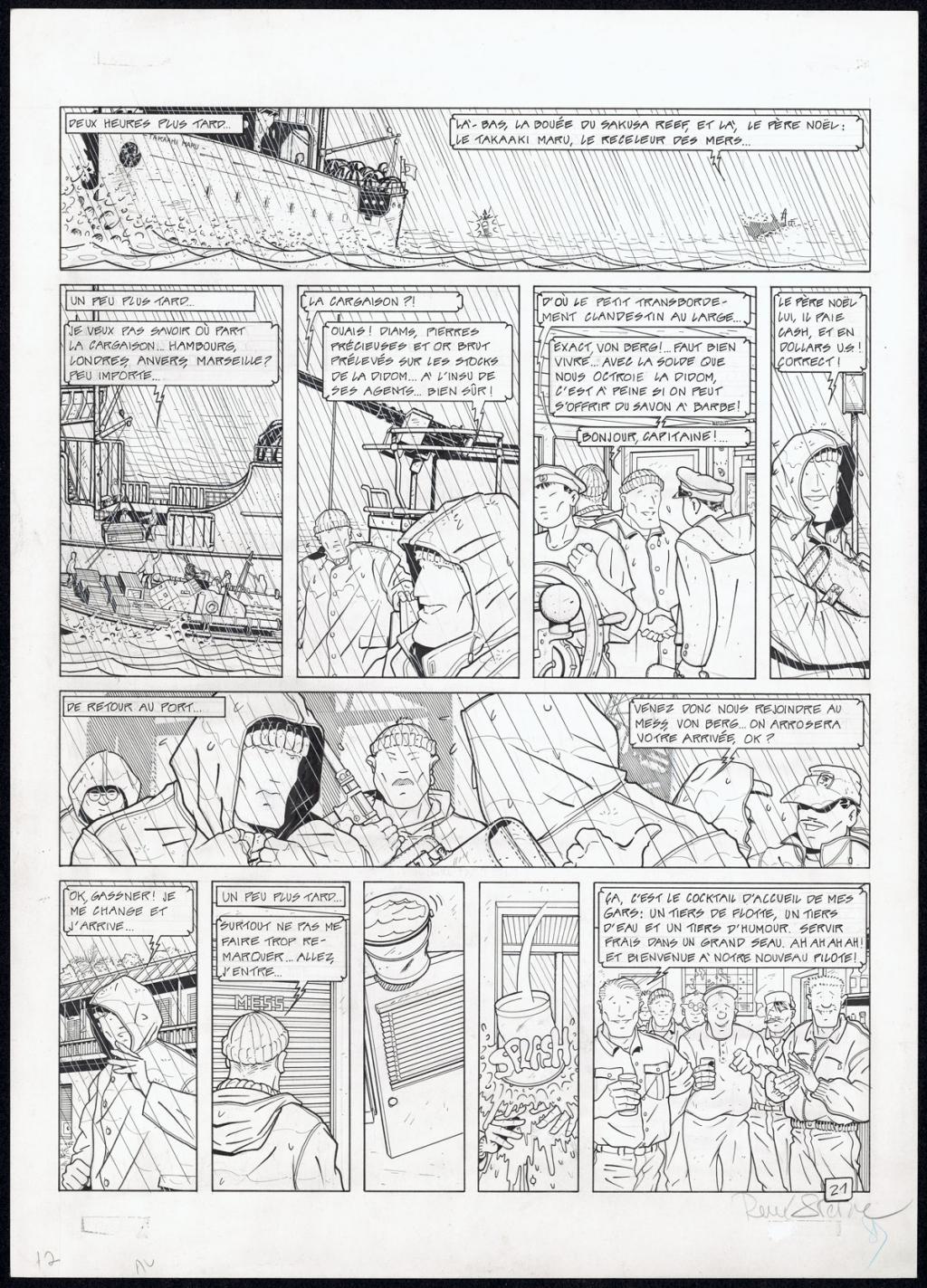 Planche originale N°21 - René Sterne - Encre de Chine sur papier - 4621