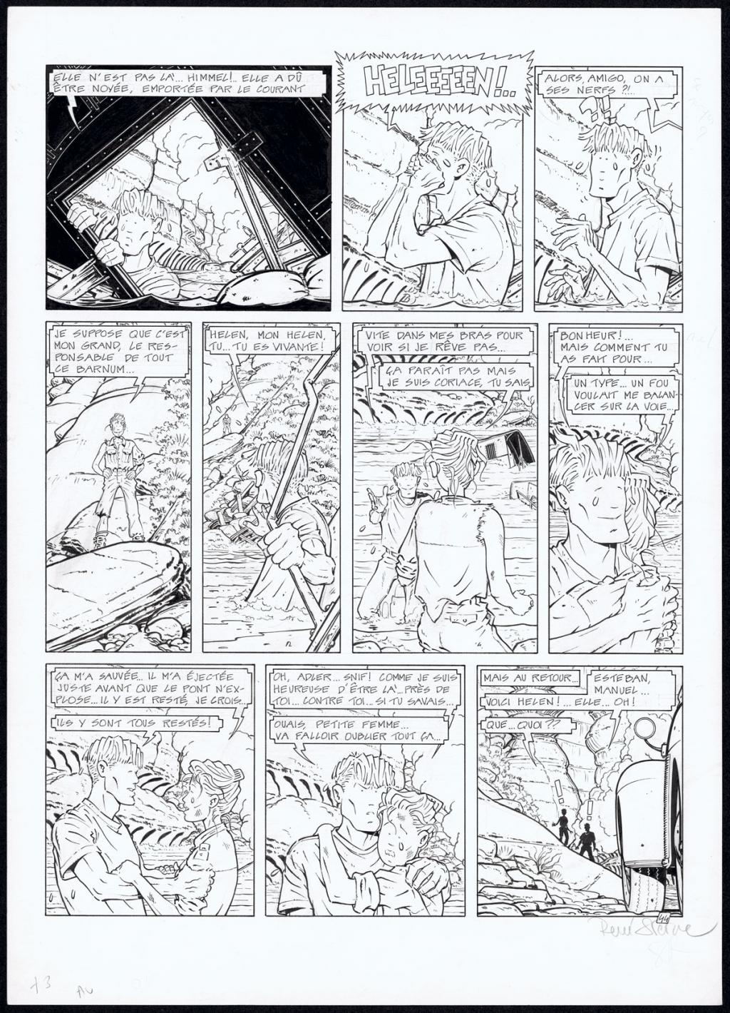 Planche originale N°44 - René Sterne - Encre de Chine sur papier - 4620