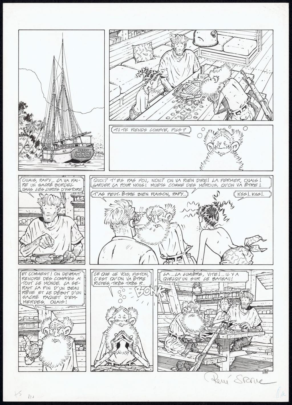 Planche originale N°32 - René Sterne - Encre de Chine sur papier - 4617