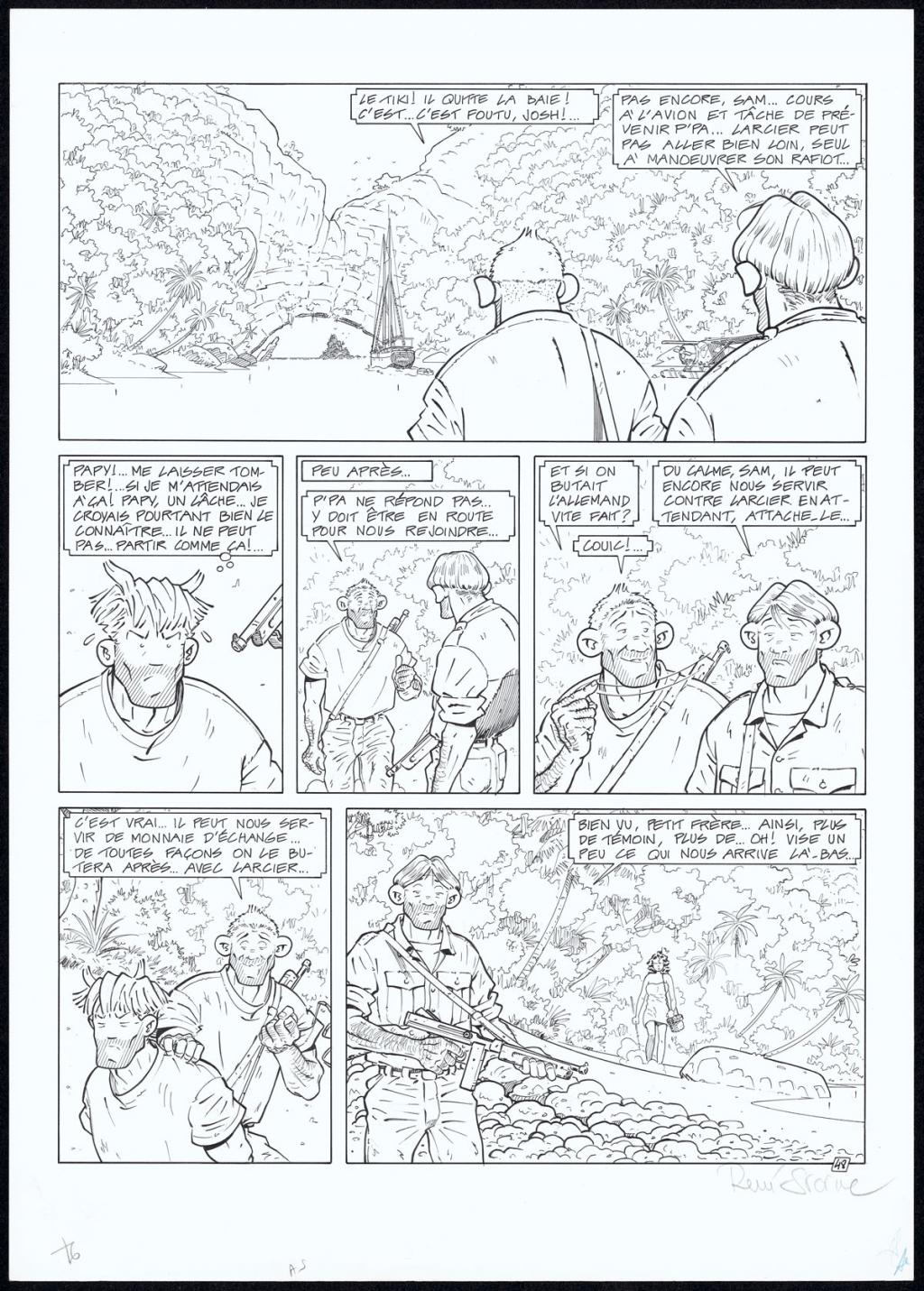 Planche originale N°48 - René Sterne - Encre de Chine sur papier - 4611