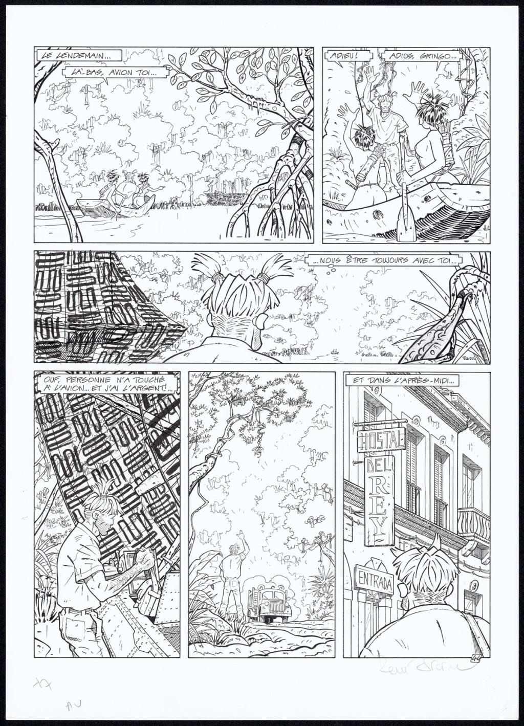 Planche originale N°44 - René Sterne - Encre de Chine sur papier - 4925