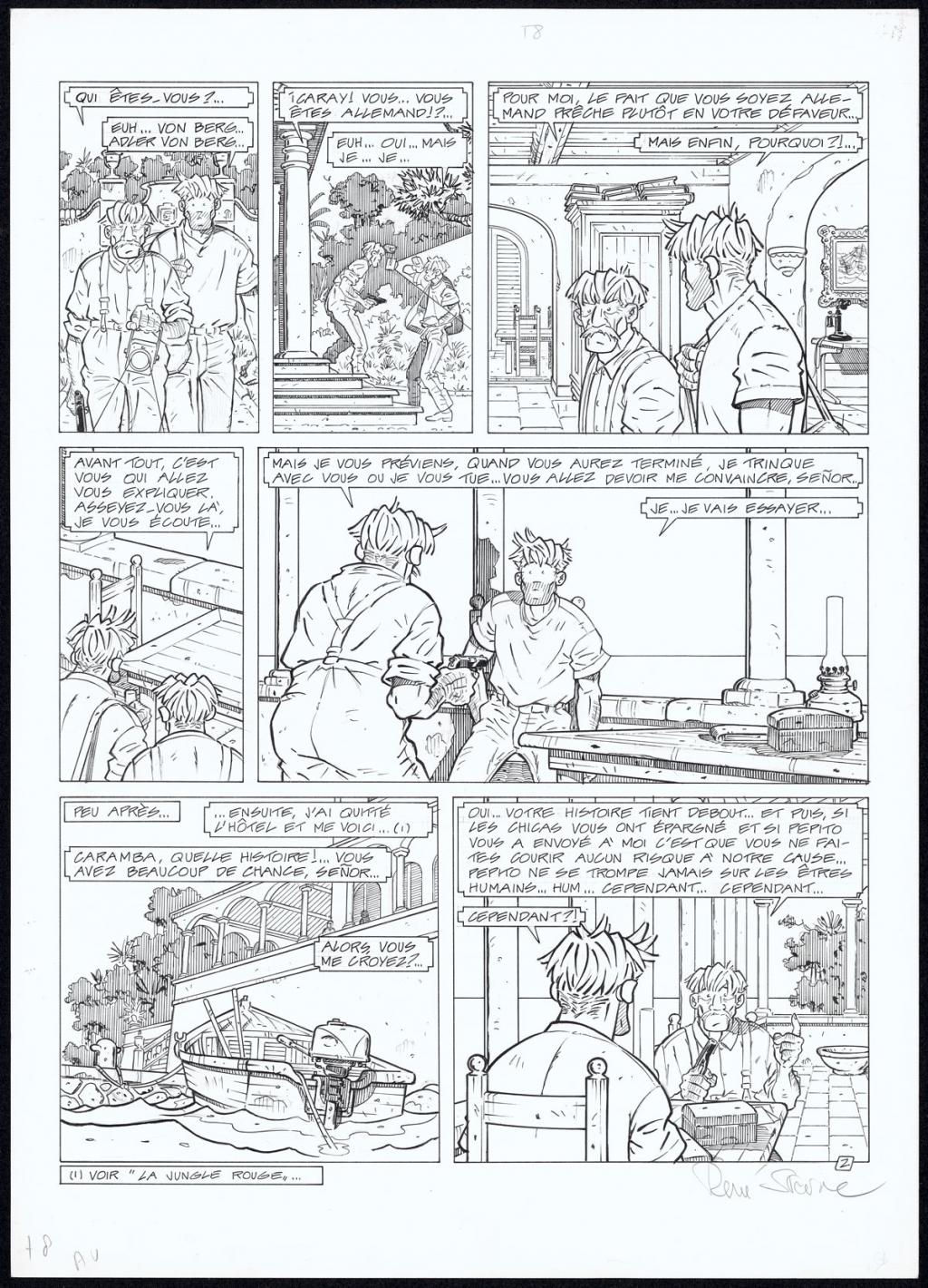 Planche originale N°02 - René Sterne - Encre de Chine sur papier - 4610