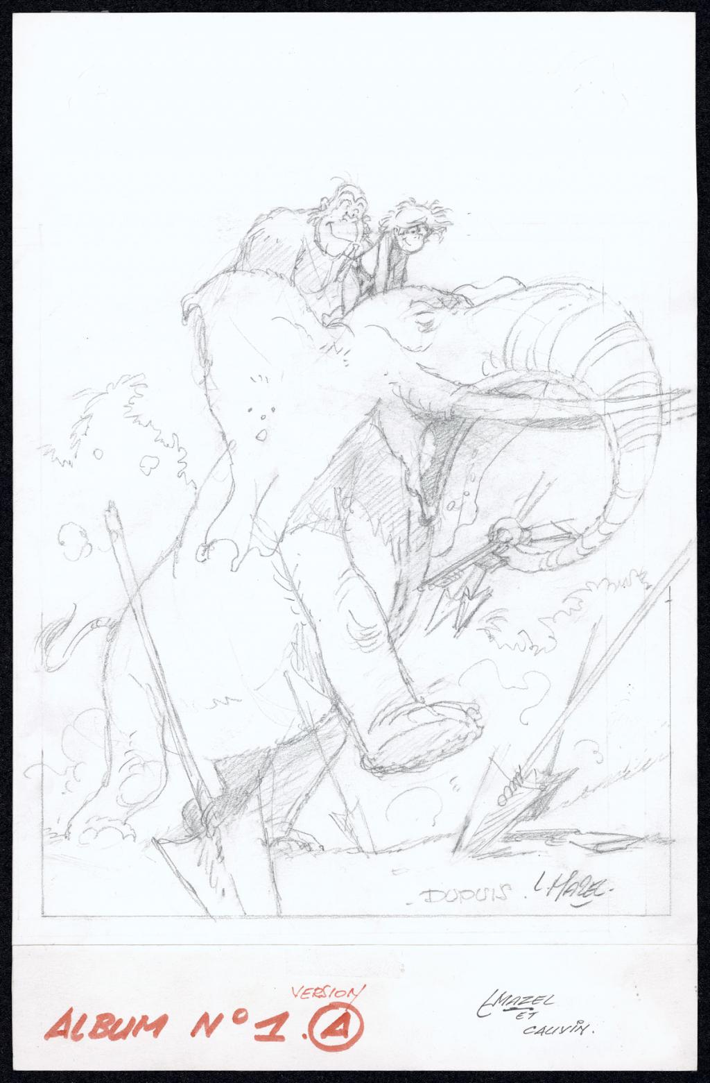 projet de couverture - Mazel - Crayon sur papier - 5024