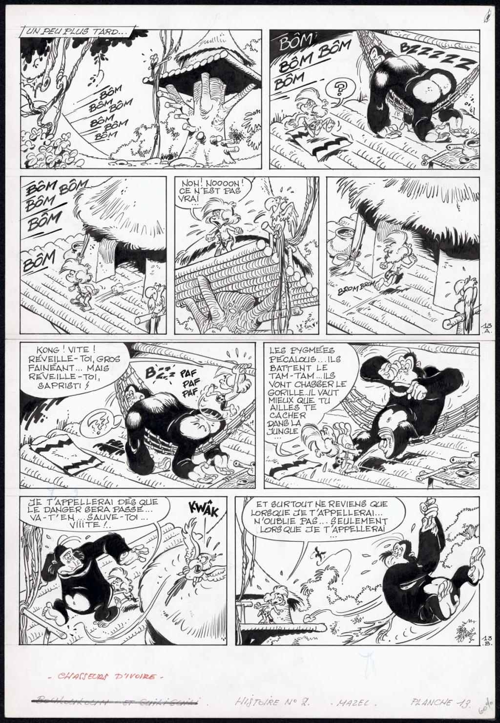 Planche originale n°13 - Mazel - Encre de Chine sur papier - 4506