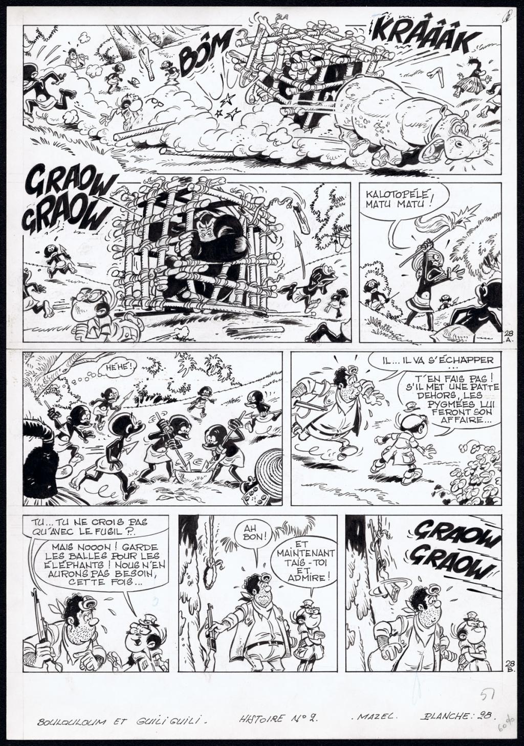 planche originale n°28 - Mazel - Encre de Chine sur papier - 4505