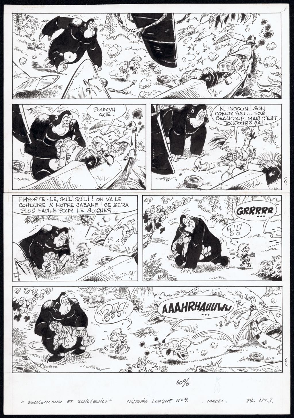 Planche originale n°3 - Mazel - Encre de Chine sur papier - 4503