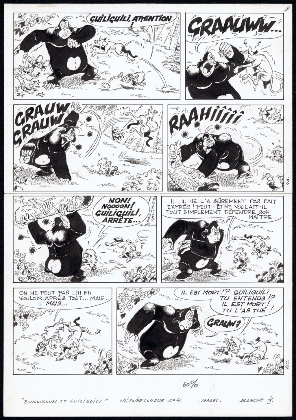 Planche originale n°4 - Mazel - Encre de Chine sur papier - 4502