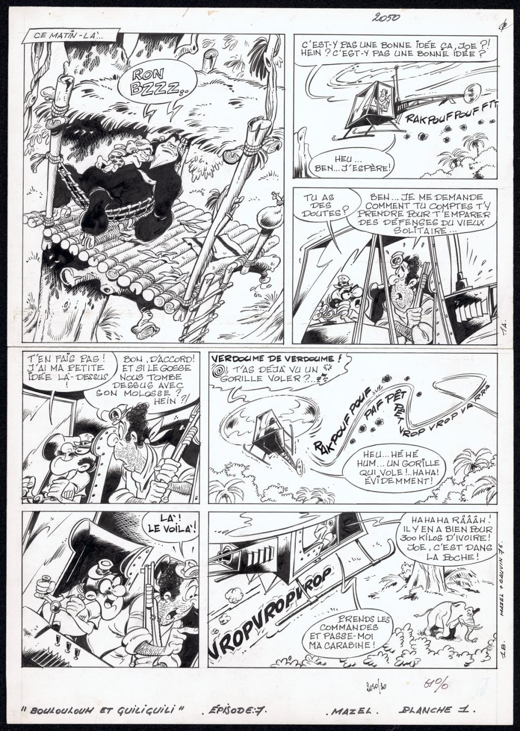 Planche originale n°1 - Mazel - Encre de Chine sur papier - 5000