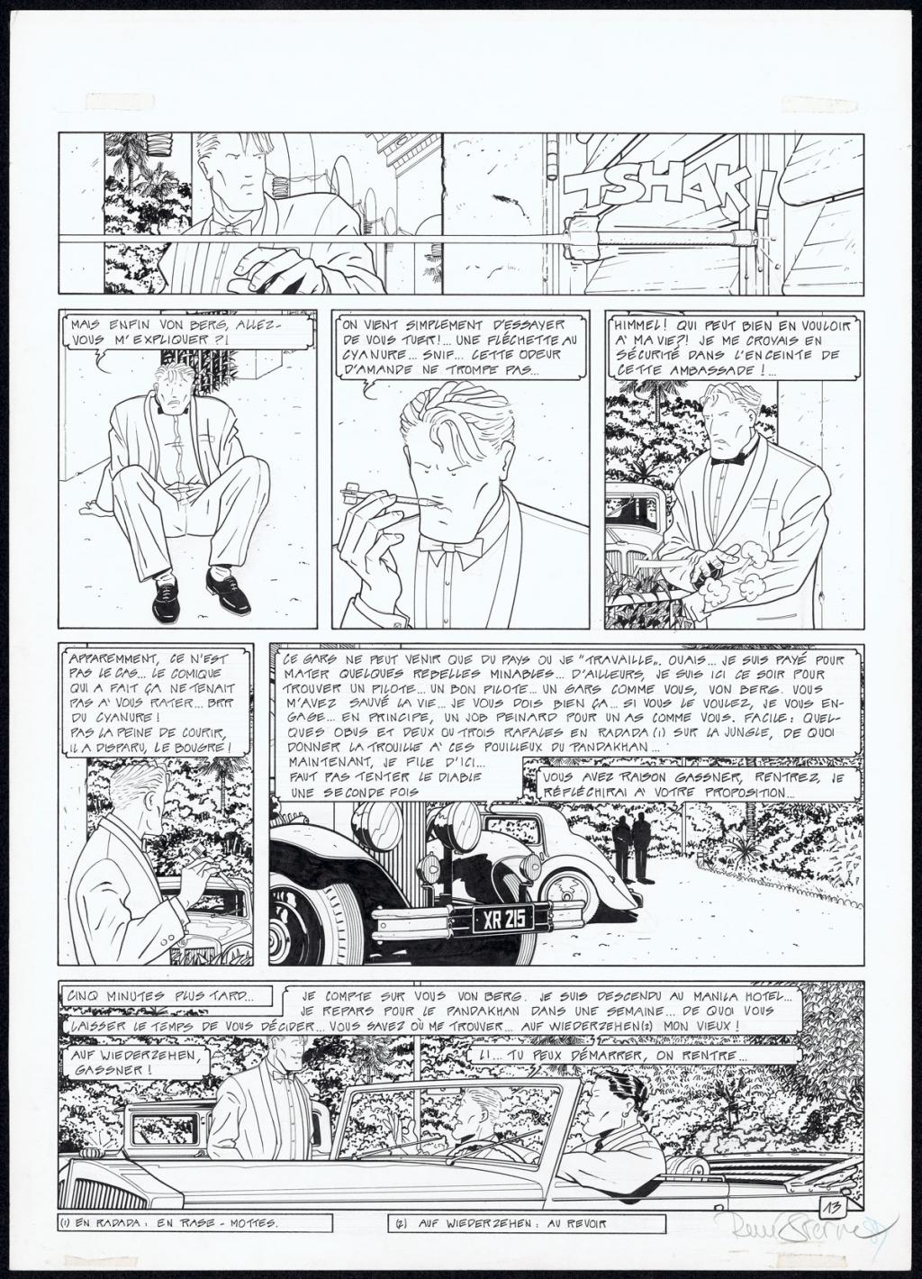 Planche originale N°13 - René Sterne - Encre de Chine sur papier - 4923