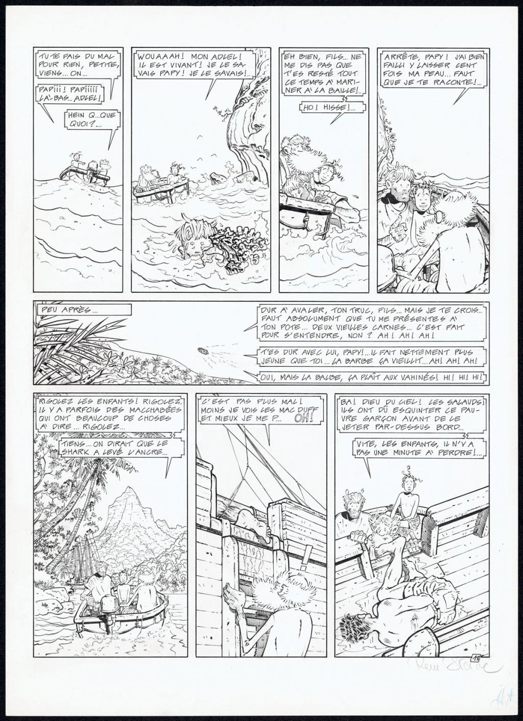 Planche originale N°18 - René Sterne - Encre de Chine sur papier - 4604