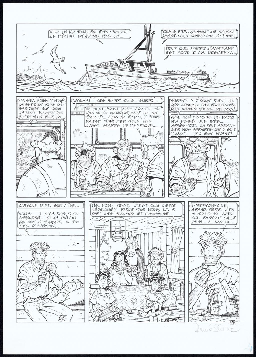 Planche originale N°19 - René Sterne - Encre de Chine sur papier - 4605