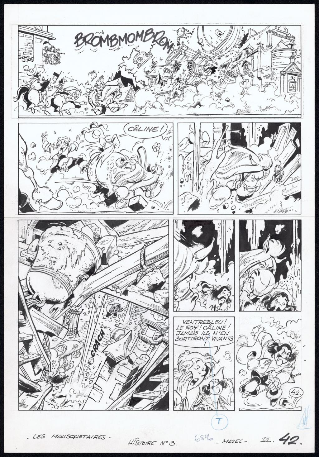 Planche originale n°42 - Mazel - Encre de Chine sur papier - 4348