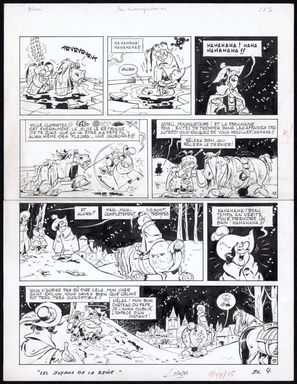 Planche originale n°4 - Mazel - Encre de Chine sur papier - 5002