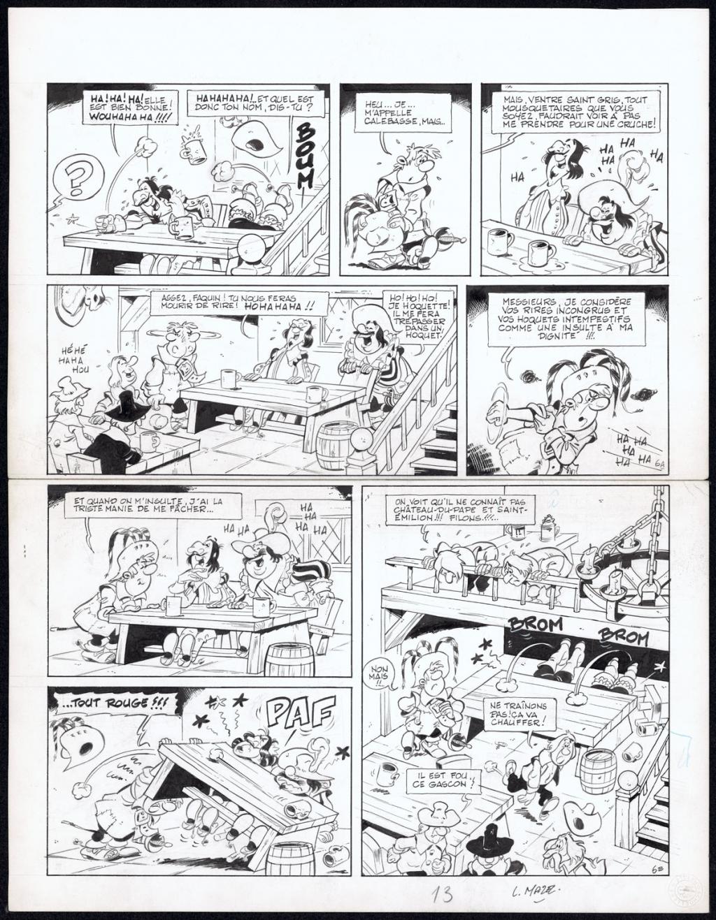 Planche originale n°6 - Mazel - Encre de Chine sur papier - 4350