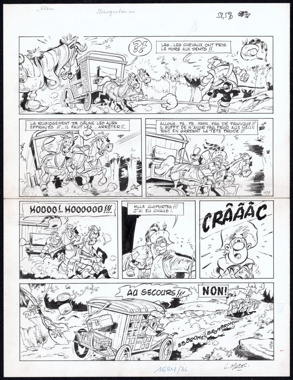 Planche originale 167 - Mazel - Encre de Chine sur papier - 5004