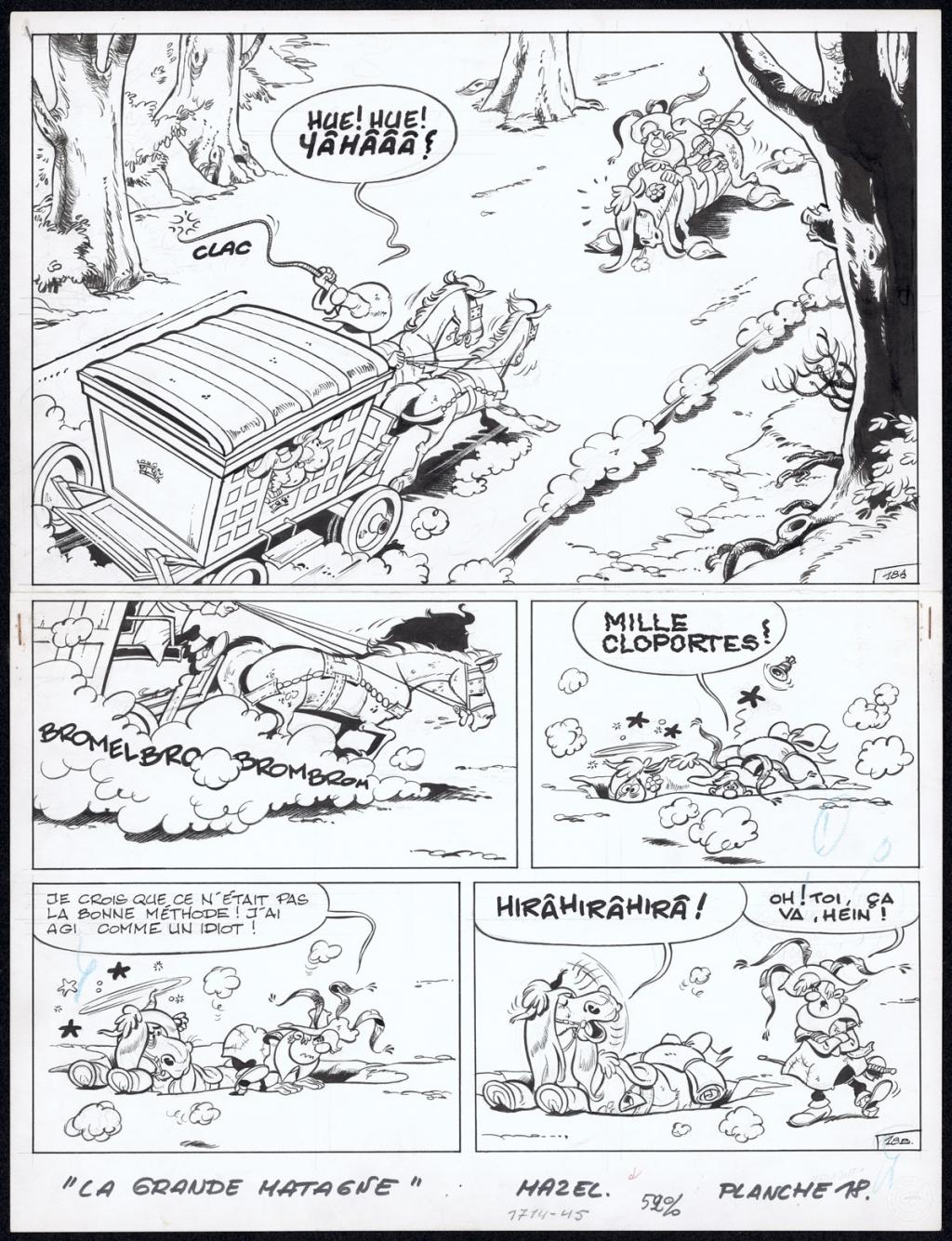 Planche originale n°18 publiée dans l'histoire La Grande Matagne - Mazel - Encre de Chine sur papier - 5008