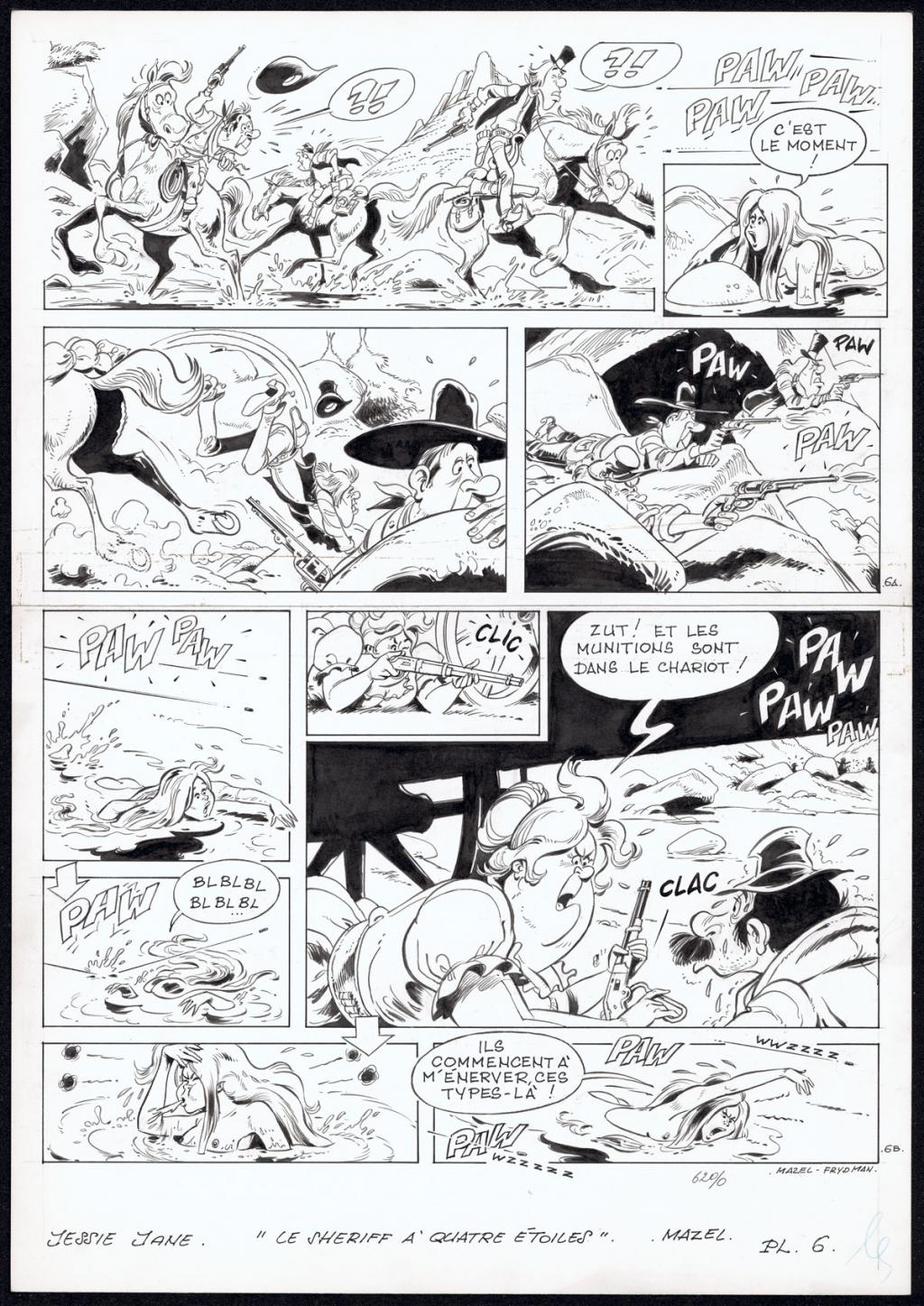 Planche originale n°6 - Mazel - Encre de Chine sur papier - 5013