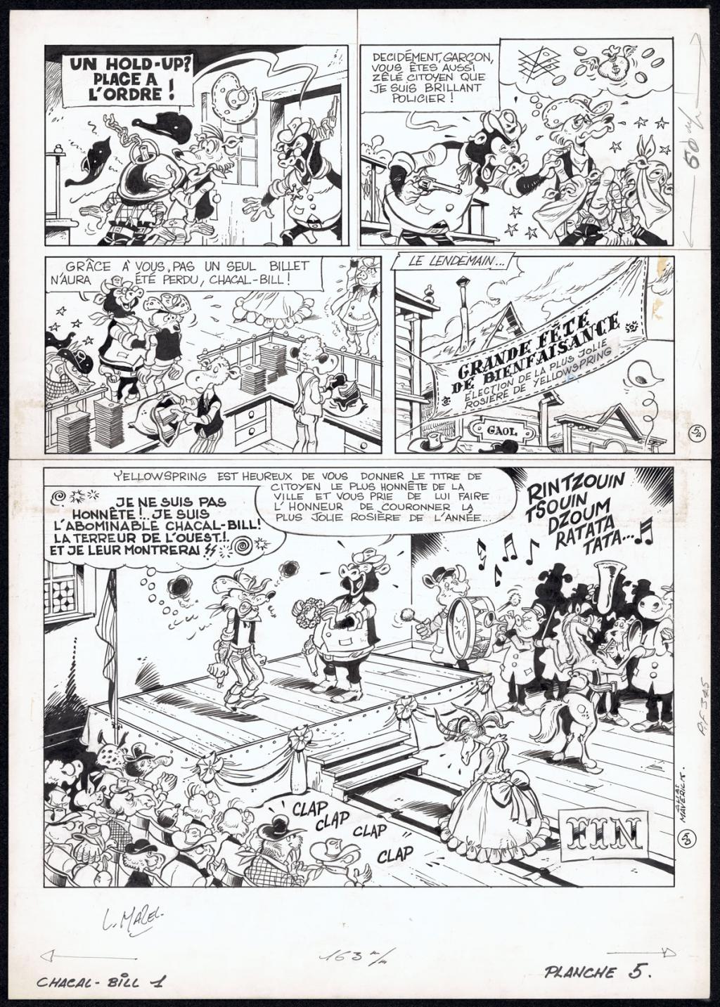 Planche originale n°5 - Mazel - Encre de Chine sur papier - 5015