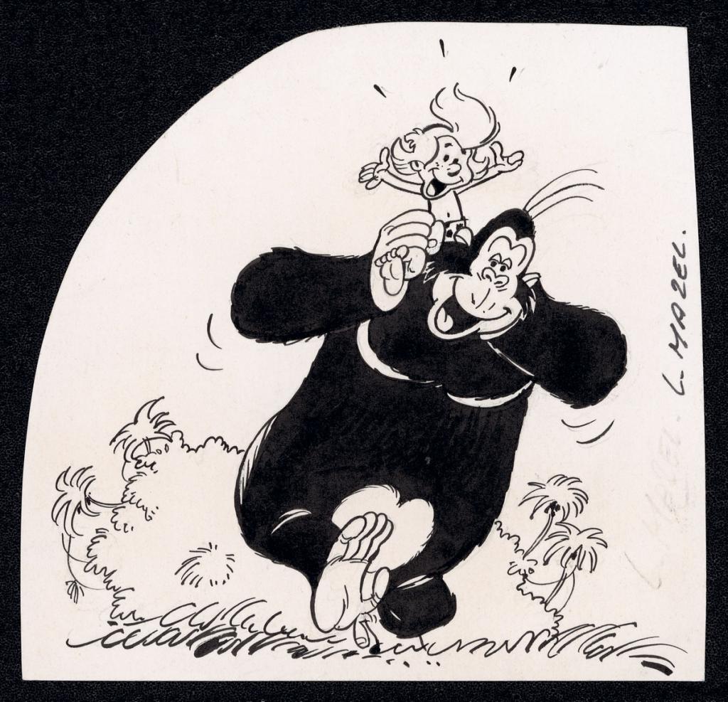 Illustration originale de la page  de titre - Mazel - Encre de Chine sur papier - 5017