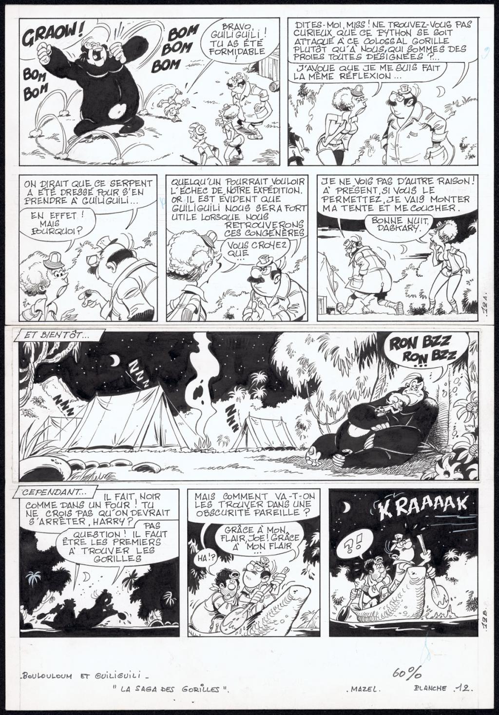 Planche originale n°12 - Mazel - Encre de Chine sur papier - 5019