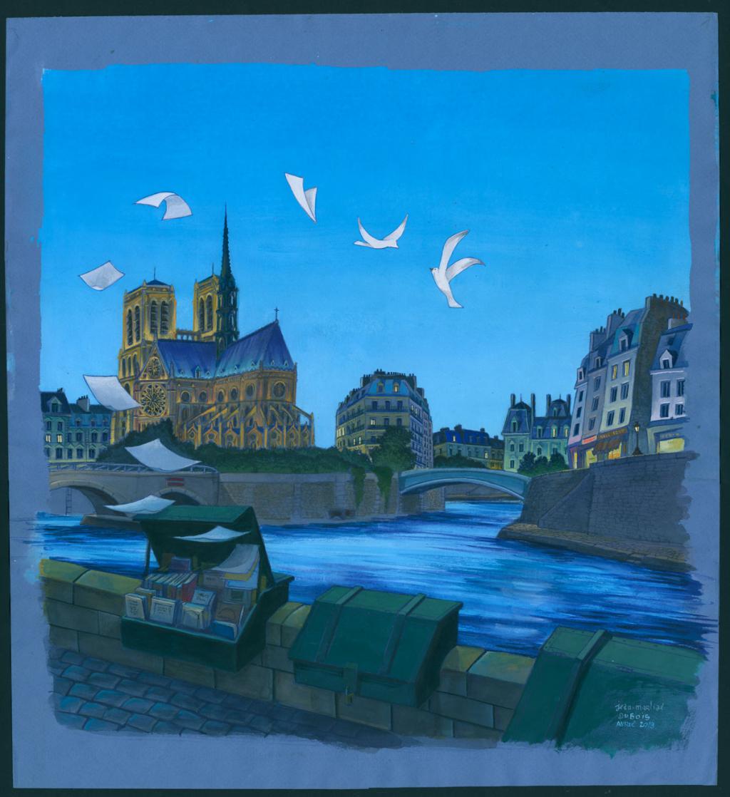 Illustration originale - Jean-Martial Dubois - Aquarelle, gouache et crayon sur papier - 5187