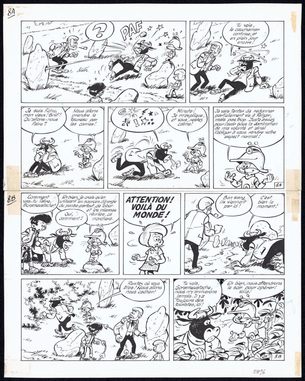 Planche originale n°8 - Roland Gos - Encre de Chine sur papier - 4999