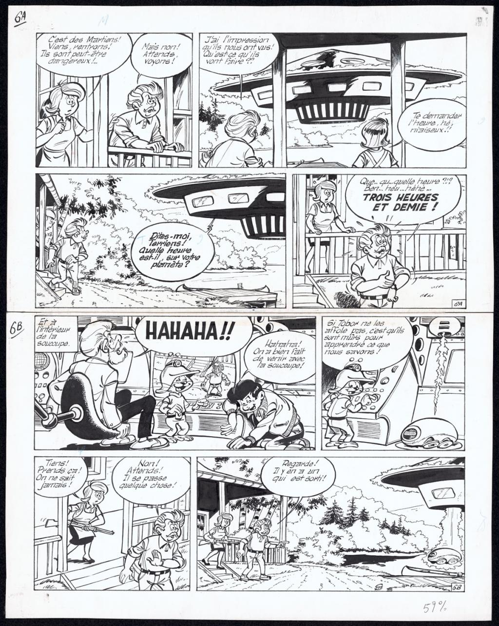 Planche originale n°6 - Roland Gos - Encre de Chine sur papier - 4998