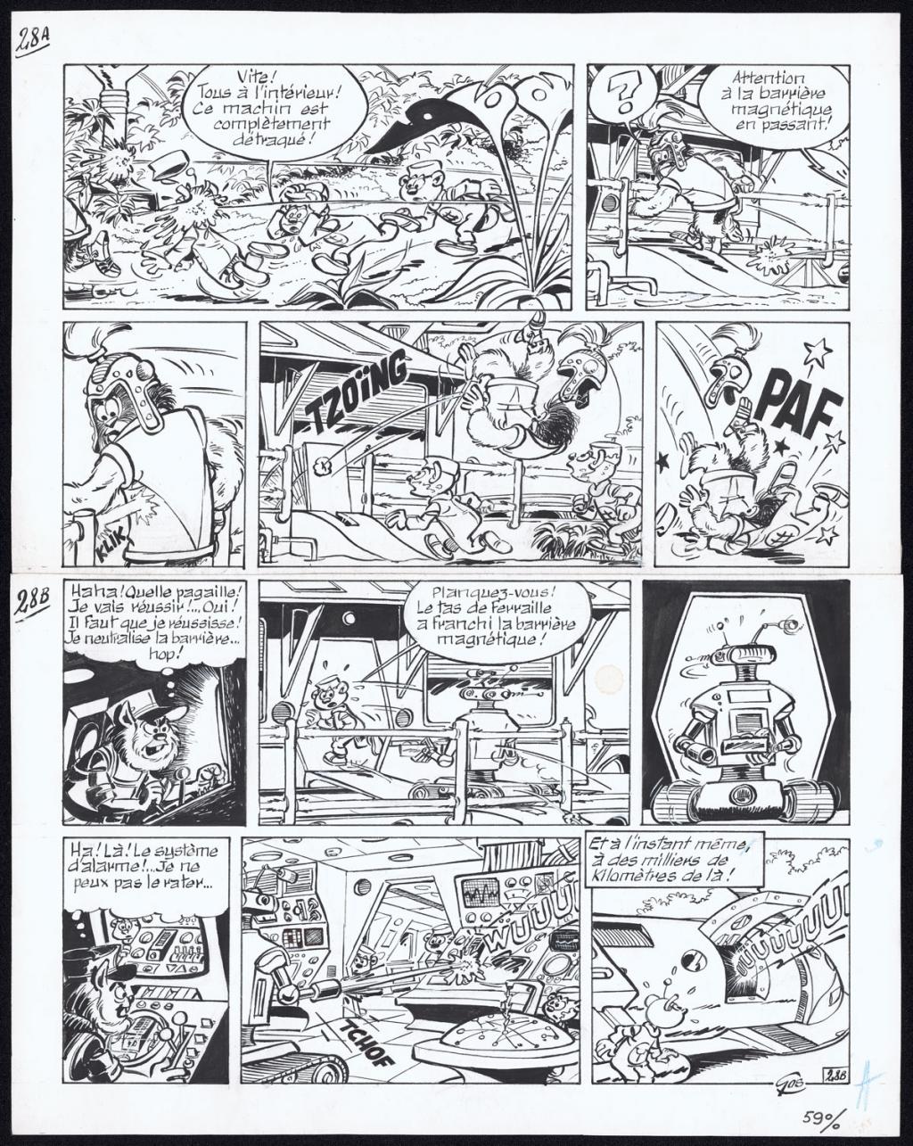 Planche originale n°28 - Roland Gos - Encre de Chine sur papier - 4995