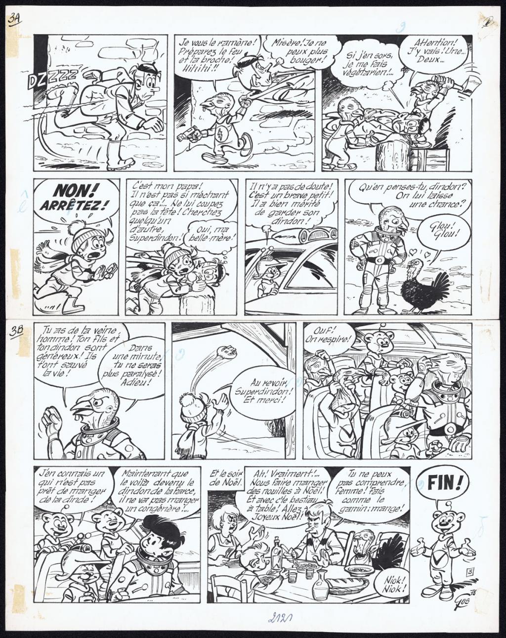 Planche originale n°3 - Roland Gos - Encre de Chine sur papier - 4337