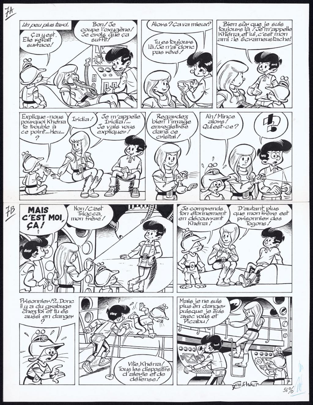 Planche originale n°7 - Gos / Walt - Encre de Chine sur papier - 4334