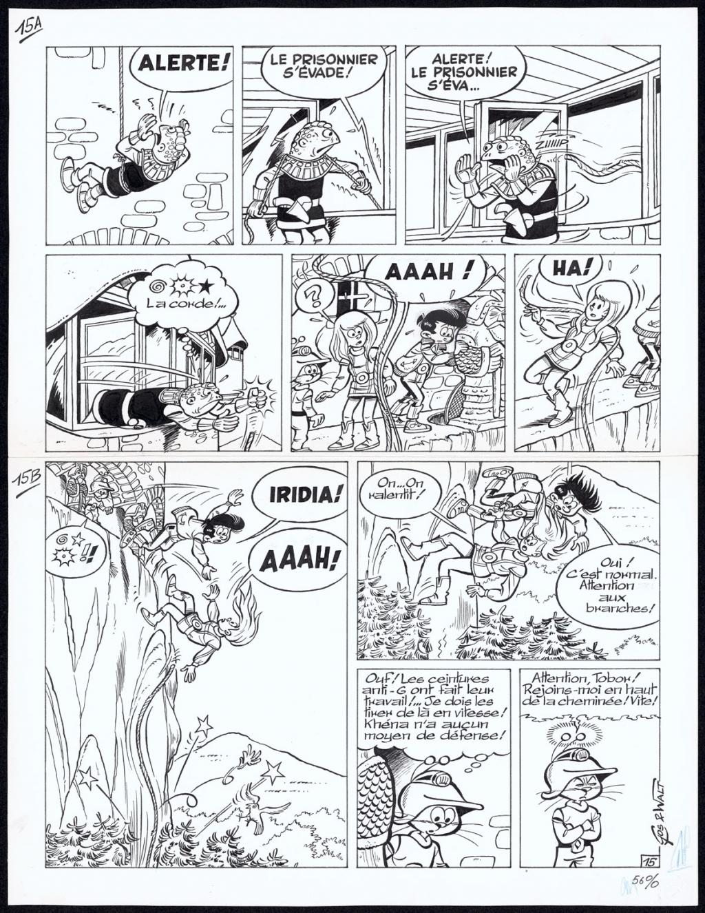 Planche originale n°15 - Gos / Walt - Encre de Chine sur papier - 4332