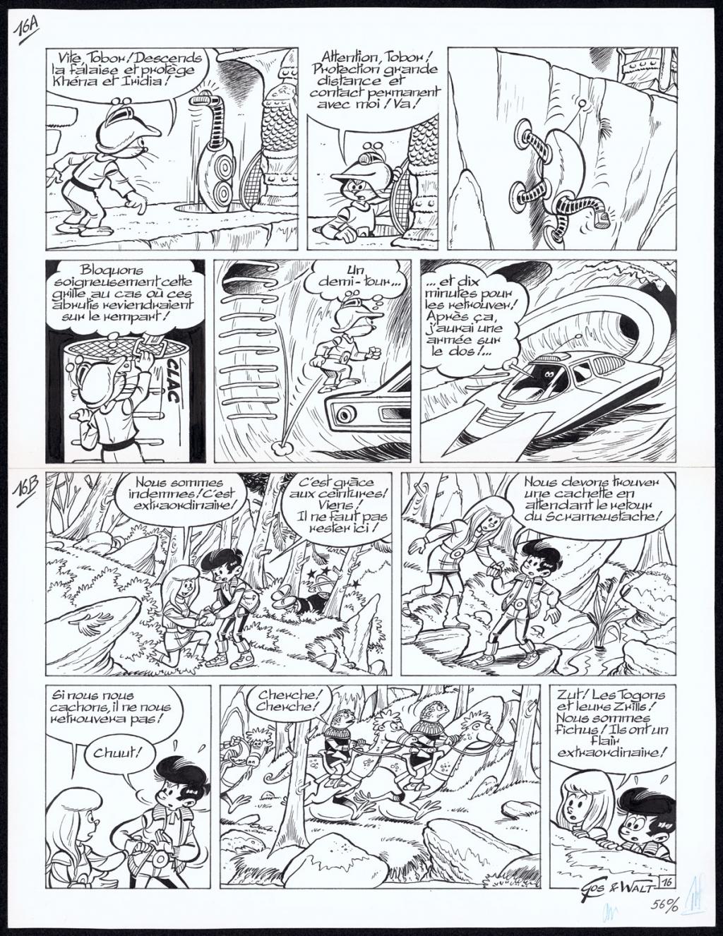 Planche originale n°16 - Gos / Walt - Encre de Chine sur papier - 4331