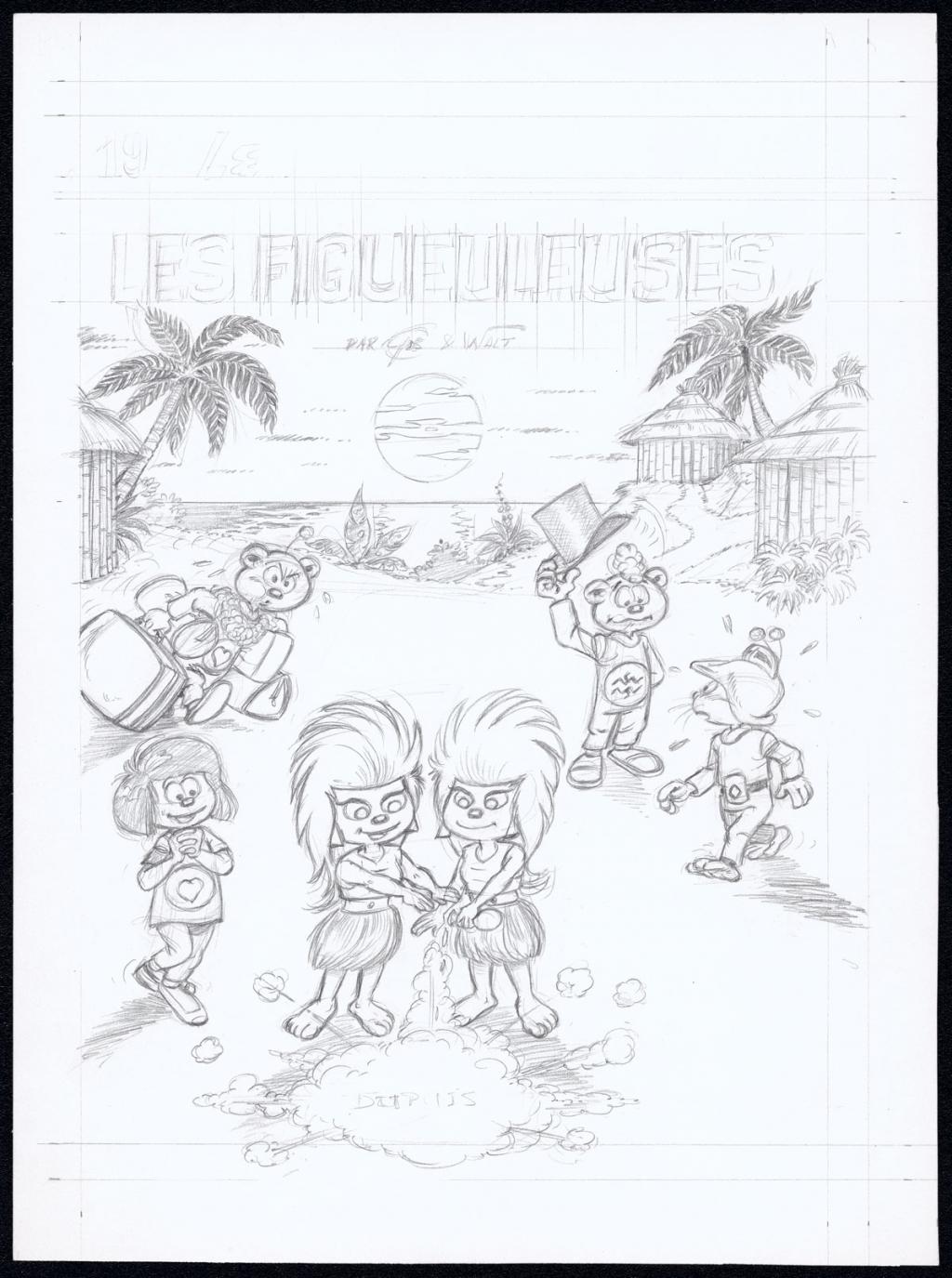 Projet couverture originale - Roland Gos - Encre de Chine sur papier - 4497