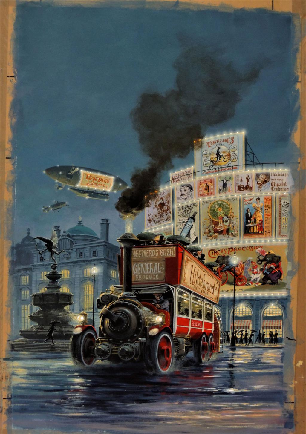 Couverture originale de la bande dessinée Hauteville House #16 - Manchu - Acrylique sur papier - 6113