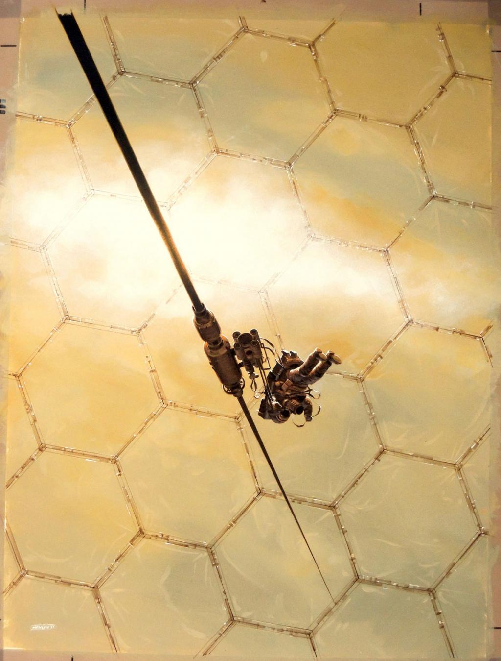 Couverture originale du roman La Ménagerie de Papier - Manchu - Acrylique sur papier - 6112