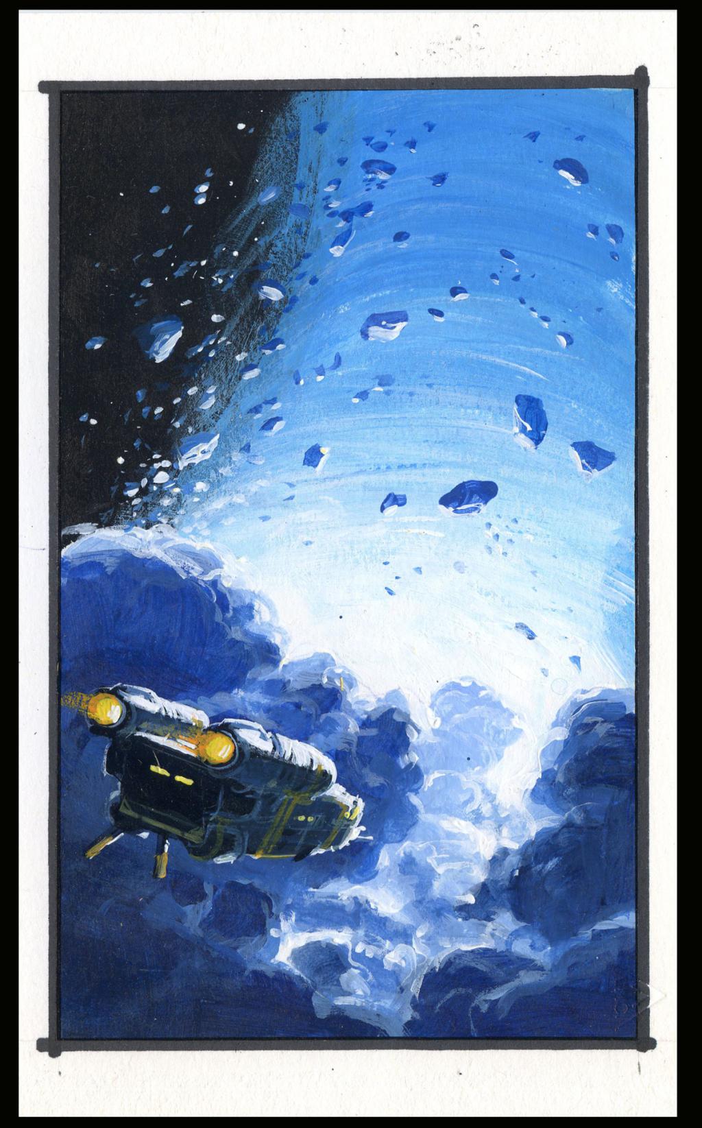 Couverture originale du roman Quantika #2 L'Ouvreur des Chemins - Manchu - Acrylique sur papier - 6110