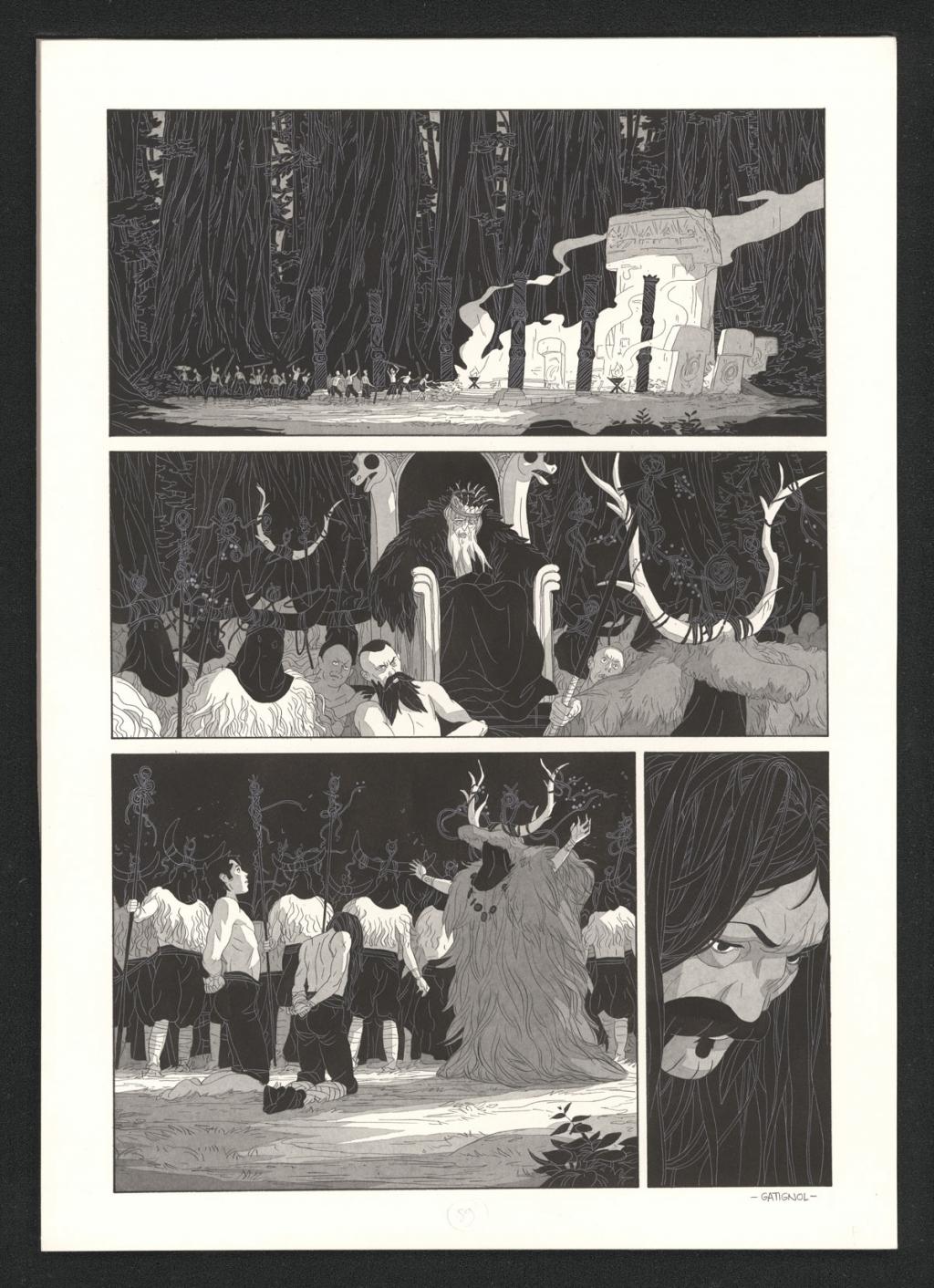 Planche originale - Bertrand Gatignol - Encres noires et aquarelle sur papier - 6168