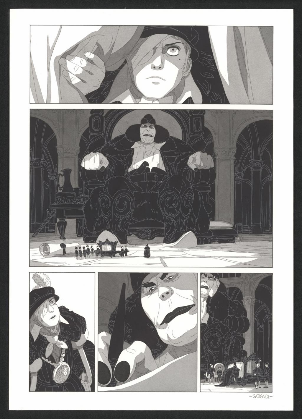 Planche originale - Bertrand Gatignol - Encres noires et aquarelle sur papier - 6542