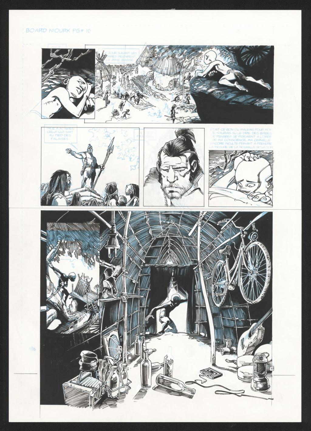 Planche originale 10 - Olivier Vatine - Encre de Chine sur papier - 36