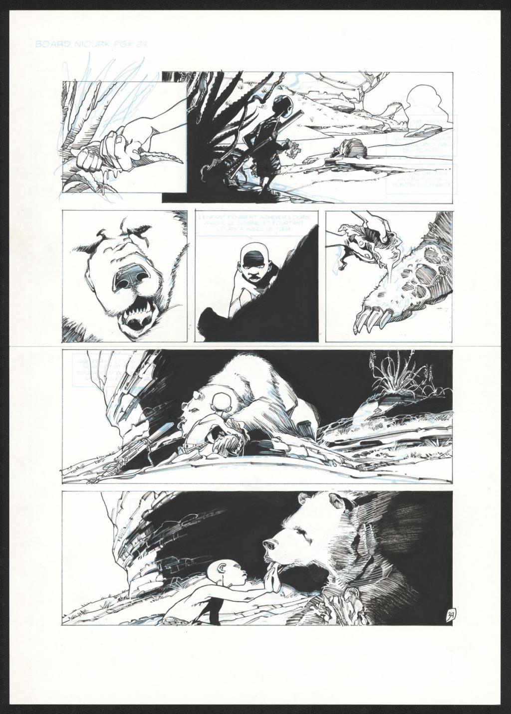 Planche originale 39 - Olivier Vatine - Encre de Chine sur papier - 34