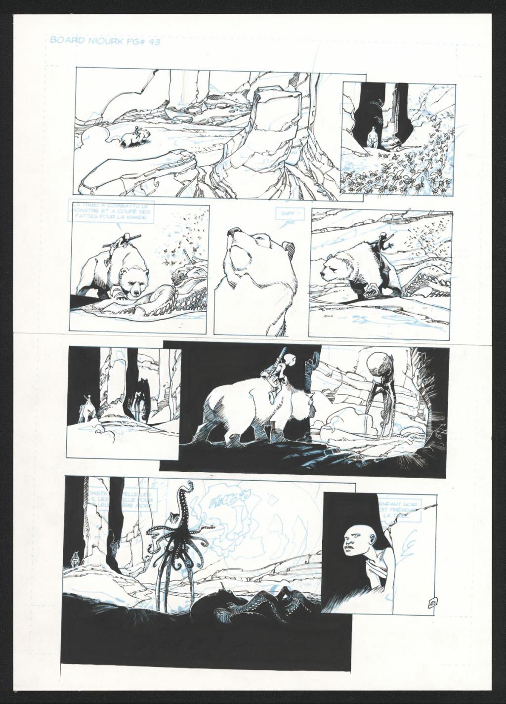 Planche originale n°43 - Olivier Vatine - Encre de Chine sur papier - 32