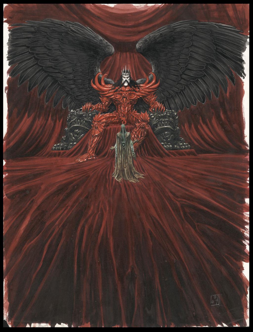 Illustration originale - Dracula - Olivier Ledroit - Encre de couleur sur papier - 5104