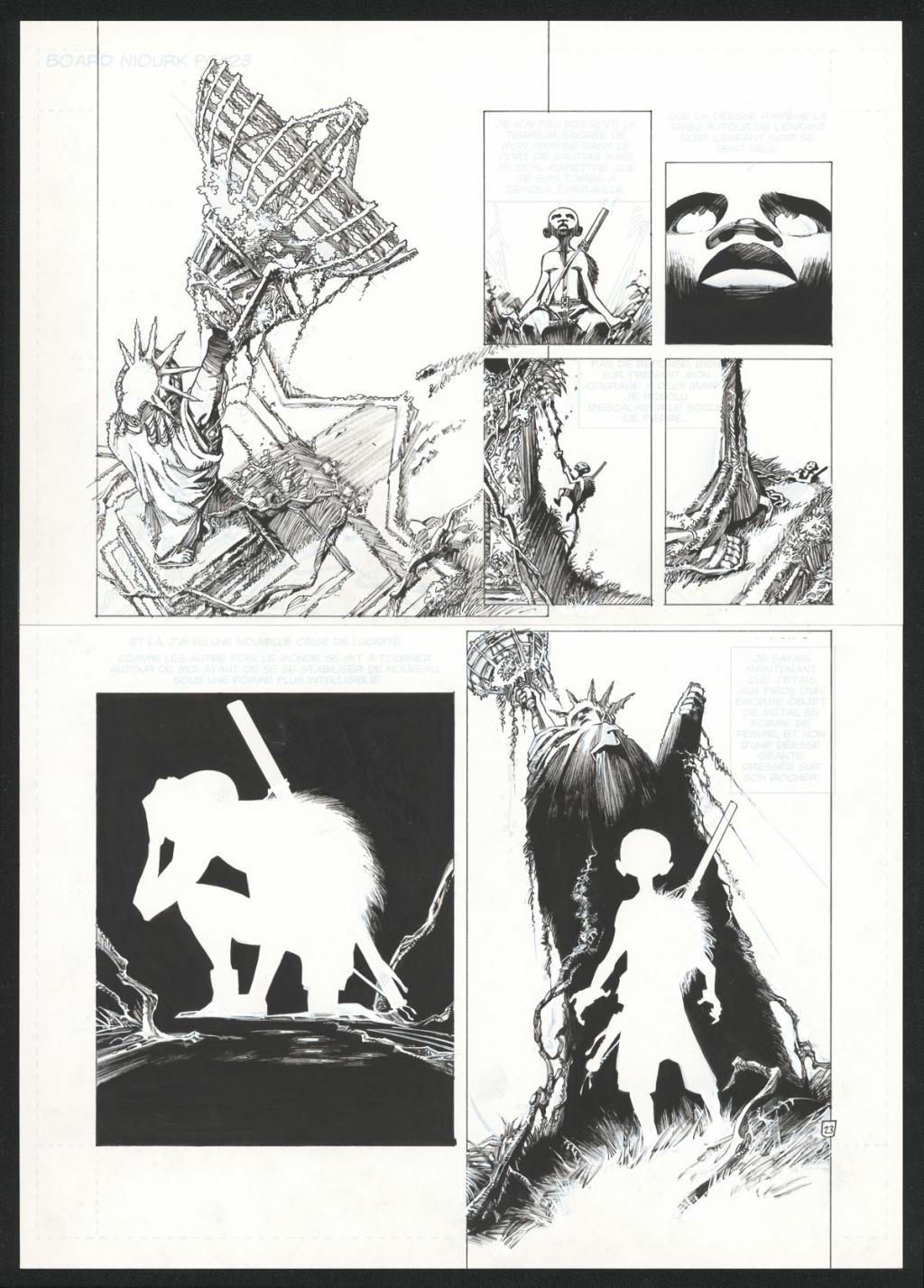 Planche originale 23 - Olivier Vatine - Encre de Chine sur papier - 27