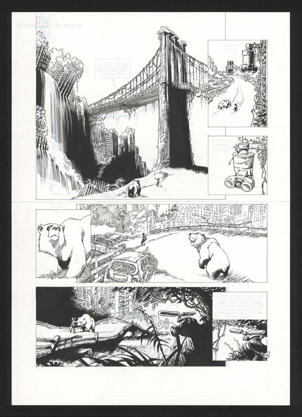 Planche originale n°26 - Olivier Vatine - Encre de Chine sur papier - 25