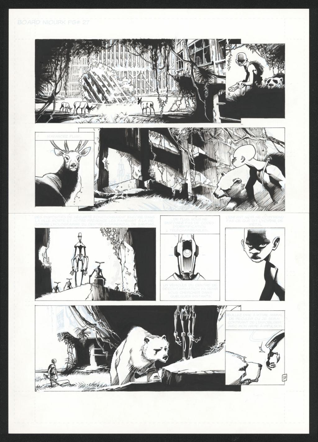 Planche originale 27 - Olivier Vatine - Encre de Chine sur papier - 24