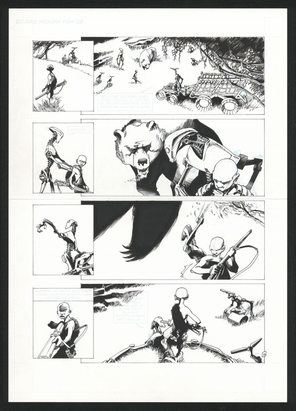 Planche originale 28 - Olivier Vatine - Encre de Chine sur papier - 5700