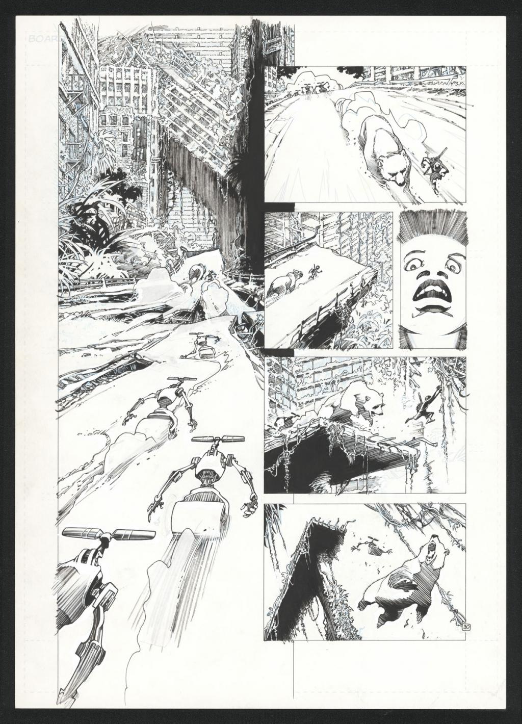 Planche originale n°30 - Olivier Vatine - Encre de Chine sur papier - 5699